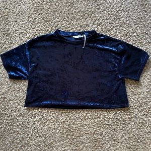 Urban Outfitters velvet crop top